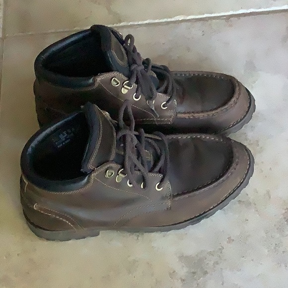 Timberland Leather Hiking Boots Men’s US 8.5 - Picture 2 of 5
